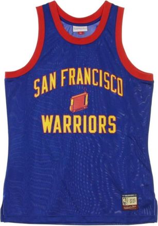 Mitchell & Ness Basketbal BA Team Heritage 1962-66 Tanktop - Heren - Fitness - Blauw - XL - Fitness