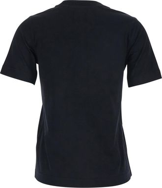 Burberry Womens T-Shirt With Logo Black Cotton T-Shirts & Jerseys