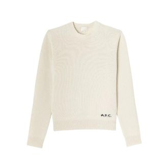 A.P.C. A.p.c., Truien & Vesten, Heren, Beige, M, Wol, Edmond Sweater