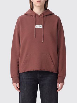 Maison Margiela Felpa con cappuccio in cotone con logo Numeric