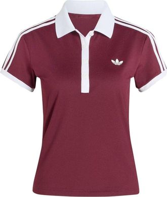 adidas (WMNS) adidas Tennis Classic Polo Shirt Asia Sizing Maroon KY8891