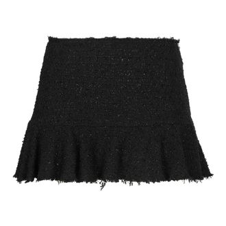 Blumarine Short Skirts, female, Black, Size: XS Knitted lurex skirt