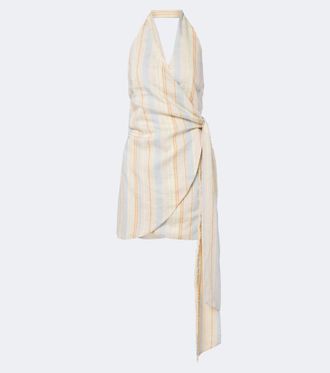 Sir. Pernille striped wrap dress