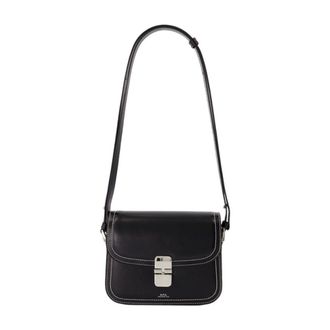 A.P.C. A.p.c., Dames, Tassen, Zwart, Maat: ONE Size Leer