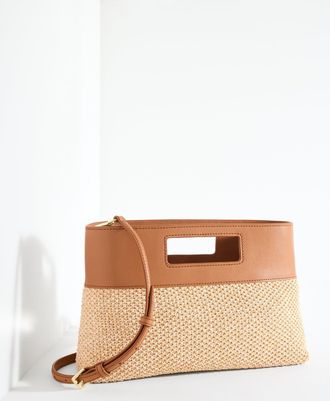 Talbots Rectangular Raffia Clutch - Natural - 001 Talbots