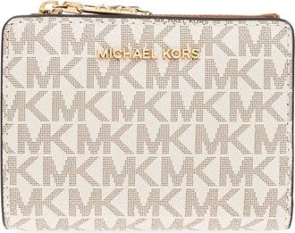 Michael Michael Kors Portafoglio con monogramma e zip a giro - Toni neutri