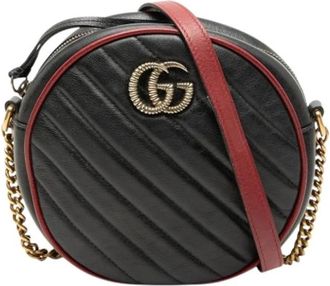 Gucci Pre-owned Vintage Crossbody Bag - Dames - Vintage Schoudertas - Zwart - ONE Size - Leer - Vintage