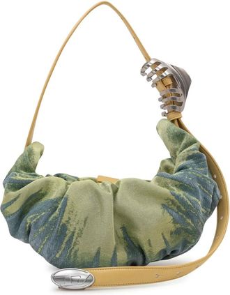 Diesel Shoulder Bags, female, Green, Size: ONE SIZE Grab D Hobo S