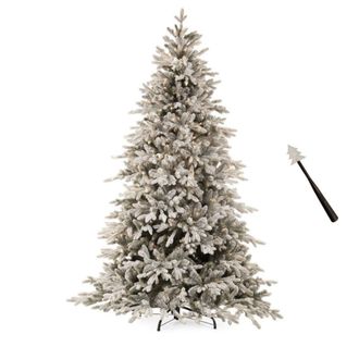 MondoViro &Aacute;rbol de Navidad cubierto de nieve de 180 cm de altura