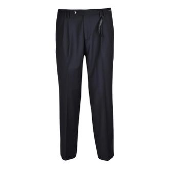 Michael Coal Classico Pleated Trousers - Trousers - Hombre - Negro - W35