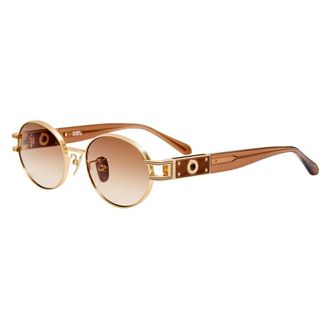 Linda Farrow Sunglasses, unisex, Brown, Size: 50 MM LFL