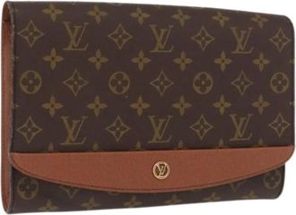 Louis Vuitton Pre-owned Clutches, female, Brown, Size: ONE SIZE Pre-owned Vintage Clutch