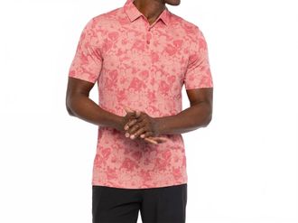 Travis Mathew Cactus Fruit Polo In Dusty Rose