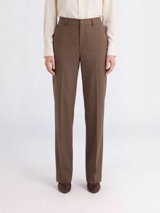 BRIGLIA 1949 Pantaloni straight in misto lana con vita media