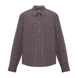 Marni Checked Shirt - Heren - Overhemden - Blauw - Maat: XL Katoen