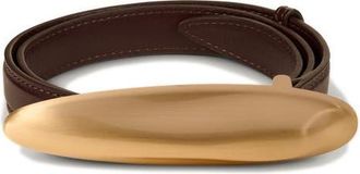 Cult Gaia Fiore Leather Belt in Espresso at Nordstrom, Size X-Small