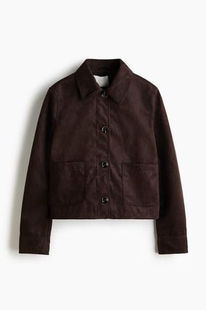 H&M Short Jacket in Dark Brown at Nordstrom, Size Xx-Large
