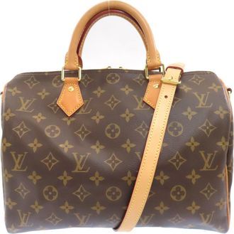 Louis Vuitton Brown Monogram Monogram Canvas Boston Bag (Pre-Owned)