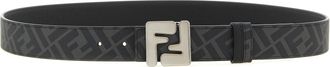 Fendi Mens Multicolor Calfskin Regular Belt