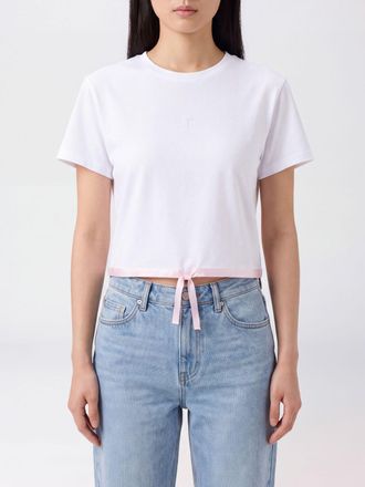 Repetto T-shirt in cotone stretch con applicazione a fiocco e ricamo
