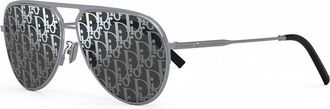 Dior DIORESSENTIALA2UF0A8 Aviator Mirror Lens Sunglasses - Silver