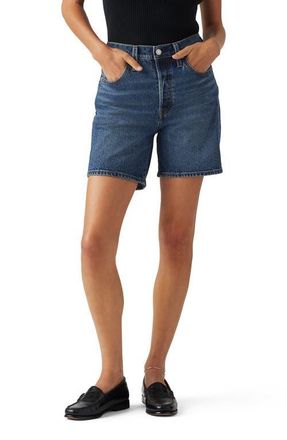 Levi's 501 Mid Thigh Denim Shorts in Broken Midnight No Dx at Nordstrom, Size 27