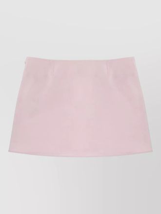 Courr&egrave;ges mini skirt button detail back pockets