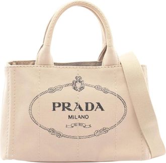 Prada Pre-owned Prada Small Canvas Canapa Logo Satchel Ladies EB8S8SQL9DGBGB5G
