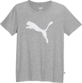 Puma (WMNS) PUMA Essentials Big Cat Logo Tee Grey 678900-04