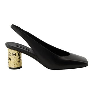 Givenchy Schoenen, Dames, Zwart, 36 EU, Leer, Tape Slingback Pumps