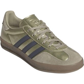 adidas Gazelle Indoor Sneaker in Gold /Aurora Onix/Cargo at Nordstrom, Size 10.5