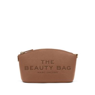Marc Jacobs Bruin Leren Polsband met Logoprint - Dames - Clutches - Bruin - ONE Size - Tassen