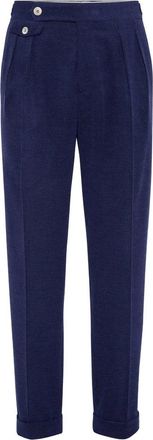Brunello Cucinelli Pantaloni Blu-Uomo