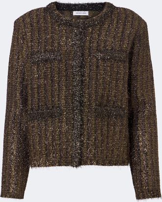 Veronica Beard Keziah cropped knitted jacket