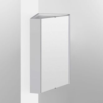 Nuie Nuie Mayford Gloss White 459mm Corner Mirror Cabinet - NVC118