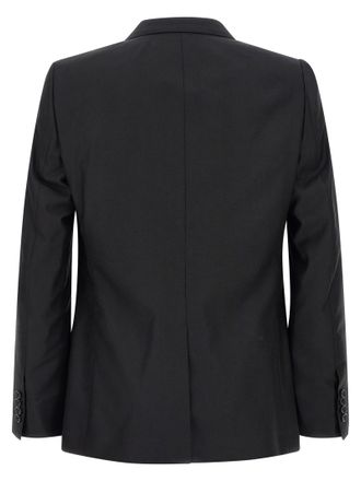 Dolce & Gabbana Mens Black Virgin Wool Two-Piece Suit