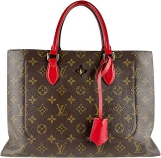 Louis Vuitton Tweedehands Canvas Louis Vuitton tassen - Dames - Vintage Handtas - Bruin - ONE Size - Vintage