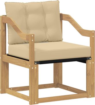 vidaXL Sof&aacute; De Exterior Madera Maciza De Acacia Y Textileno Vidaxl