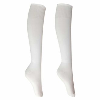 Generic Cocila White Ankle Socks Football Long Sport Knee High Large Soccer Rugby Stocks For Men Mens Black (White, One Size) Womens Ladys Female Thick Traine