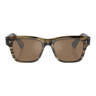Oliver Peoples Heren, Accessoires, Bruin, Maat: 52 MM