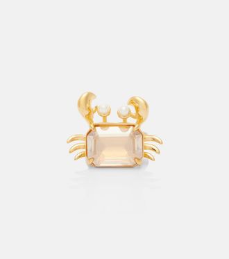 Oscar De La Renta Crab embellished ring