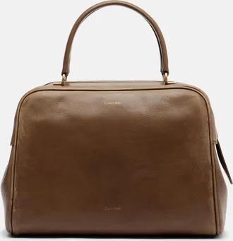 Calvin Klein America Medium leather bowling bag