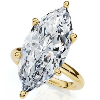 Pompeii3 Certified 6Ct Marquise Solitaire Diamond Engagement Ring Lab Grown