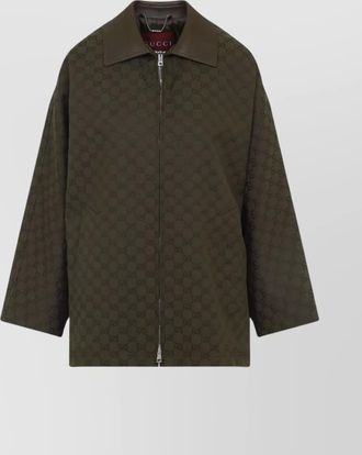 Gucci cotton gg logo pattern jacket
