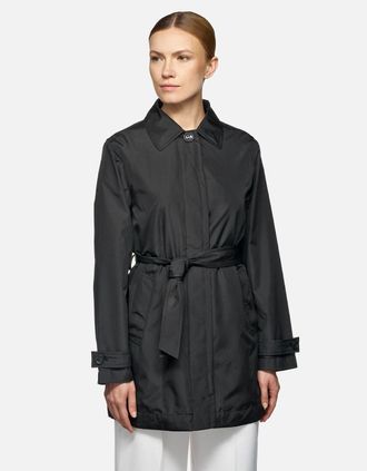 Geox Womens Geox Womens W SOLEIL TRENCH in Black - Size: 10