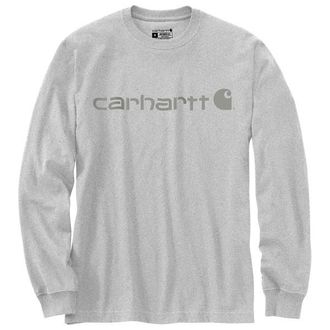 Carhartt Work in Progress Core Logo L/S Longsleeve f&uuml;r Herren | grau