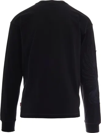 Diesel Mens T-Shirt Norm Off-Black Cotton T-Shirts Off/black And Polos