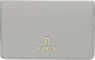 Furla Camelia Card Case - Dames - Portefeuilles - Grijs - ONE Size - Leer - Accessoires