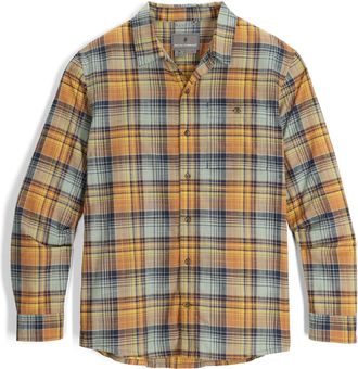 Royal Robbins Mens Redwood Plaid Long-Sleeve Shirt Orange XXL