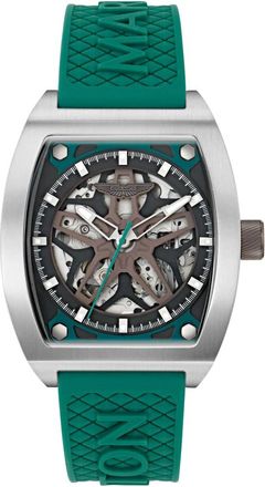 Aston Martin TRG Automatic Silicone Watch - Heren - Horloges - Groen - ONE Size - Accessoires